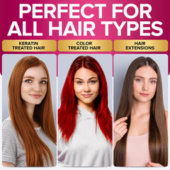Cheveux colorés protégés avec nyk1 shampoing sans sel