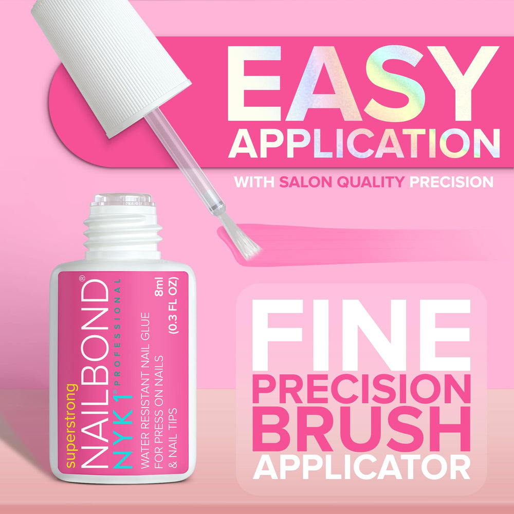 NYK1 Colle ongles rapide séchage pour une pose efficace.