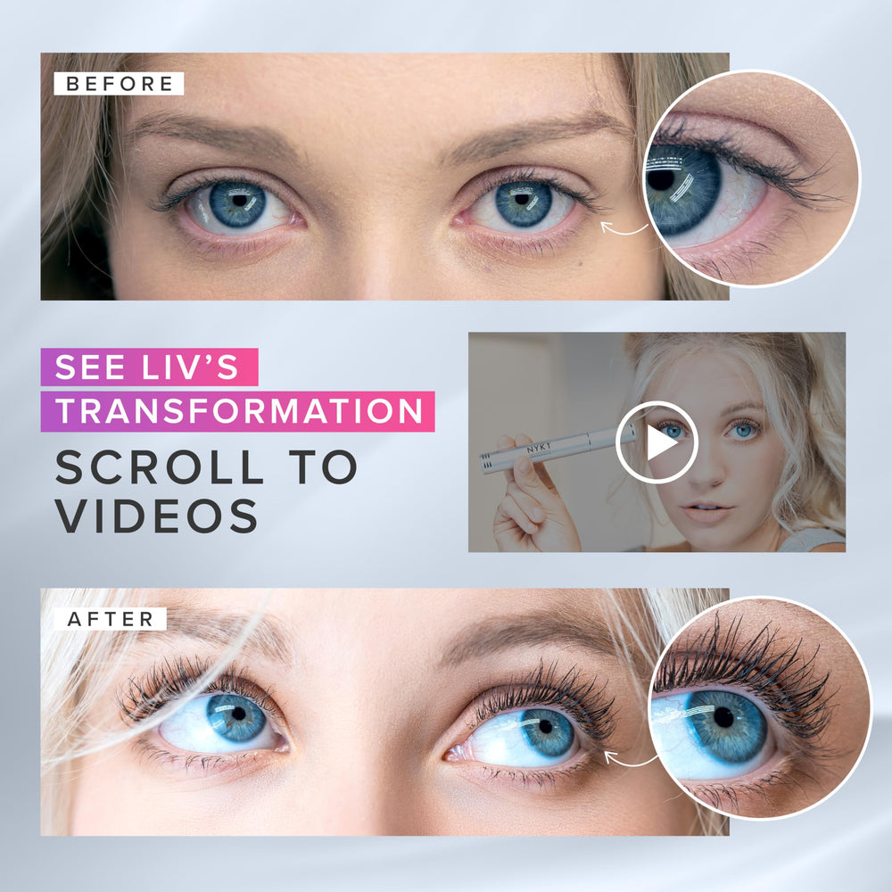 NYK1 LashForce, application douce sur les racines des cils sans altérer la couleur des yeux.