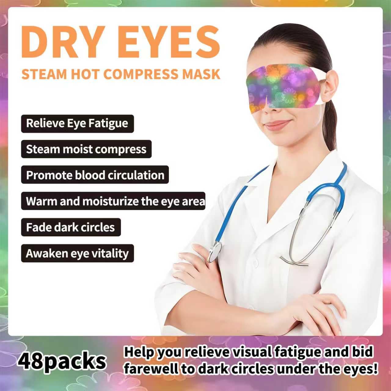 NyLeabon masque yeux emballage stérile assure sécurité et fraîcheur.