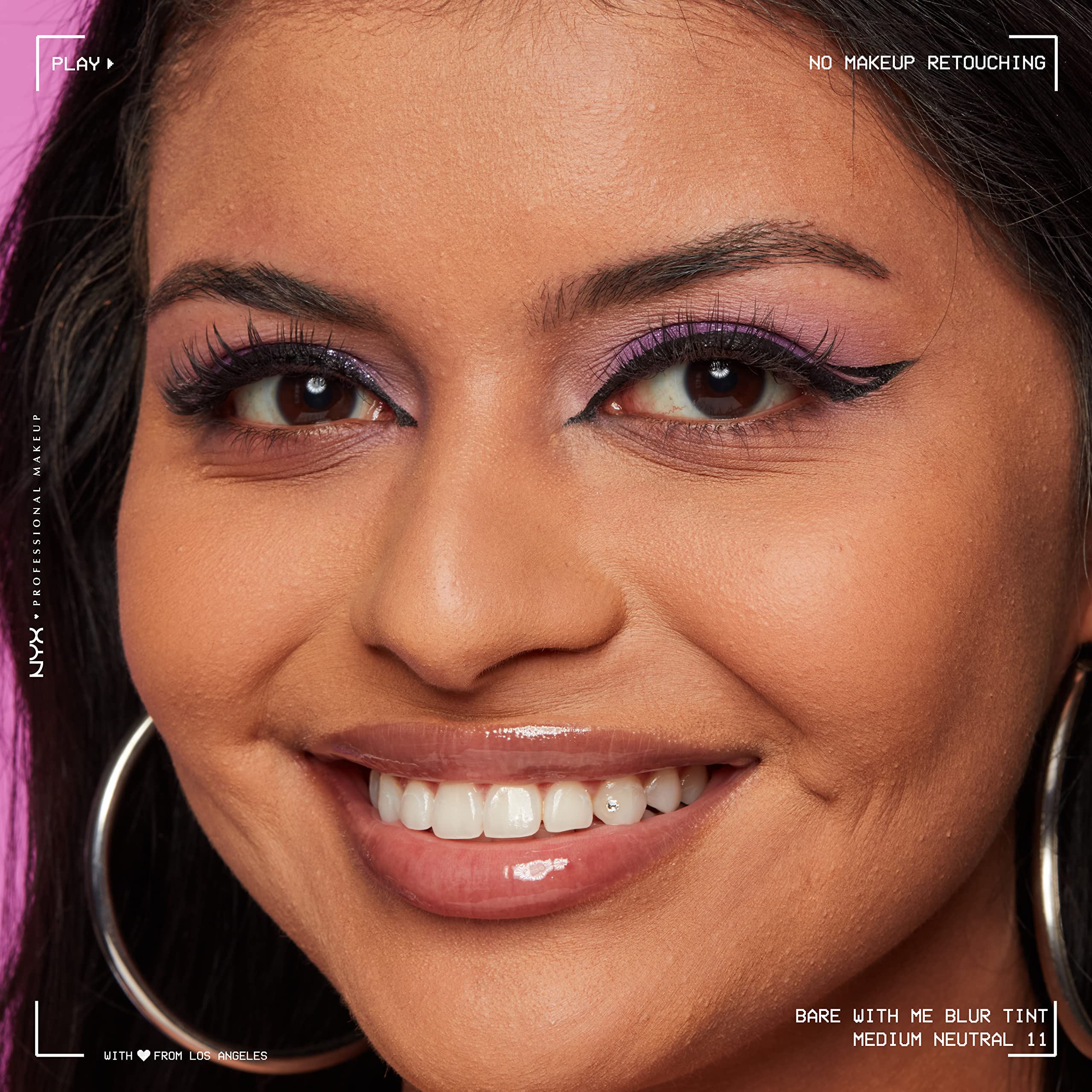 NYX Bare With Me Blur Tint Foundation hydratation 12h pour confort prolongé.