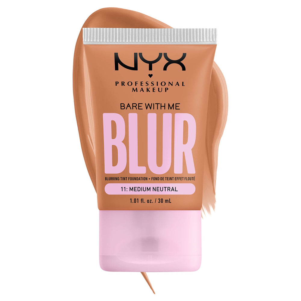 NYX Bare With Me Blur Tint Foundation rendu naturel sans surcouche.