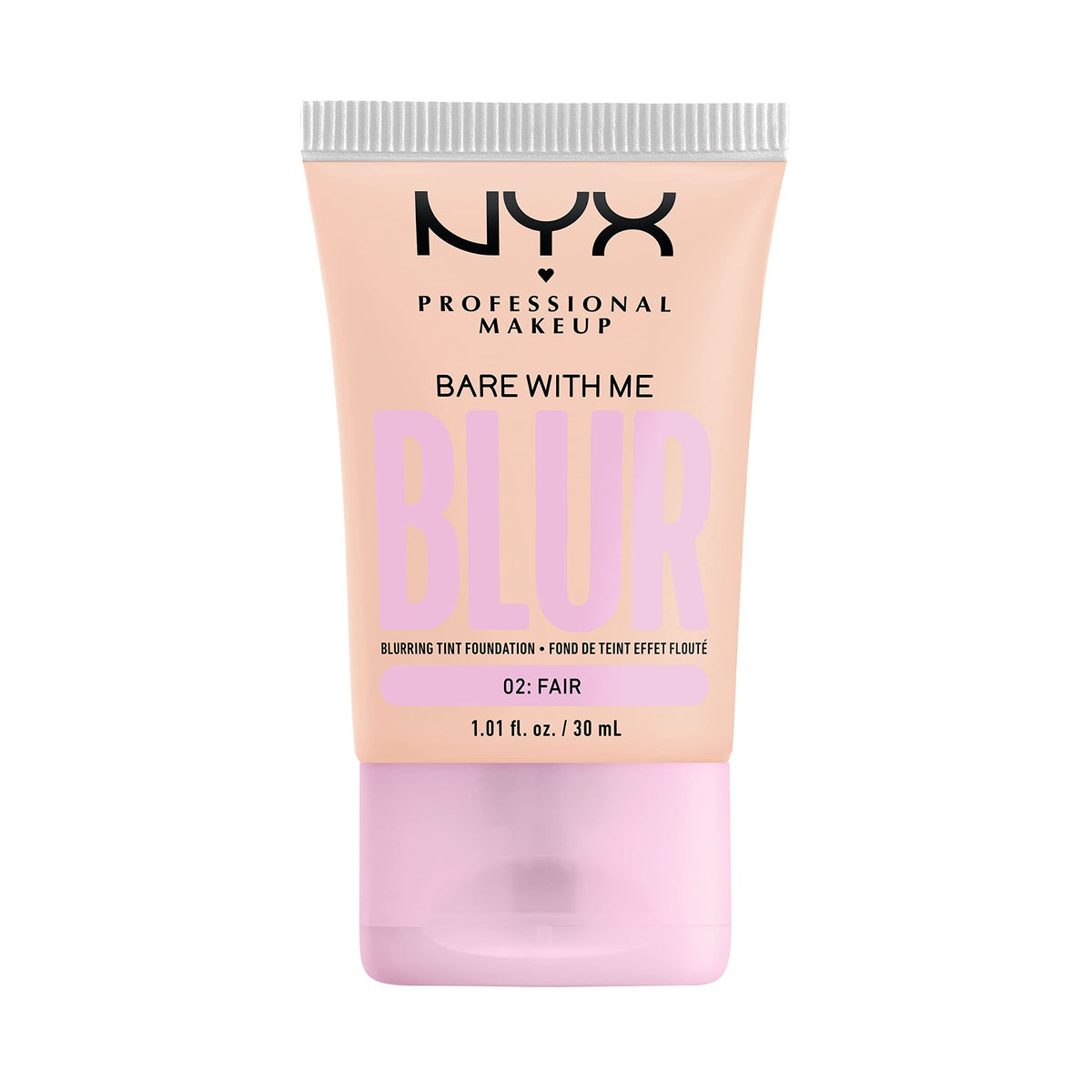 Nyx Bare With Me – bouteille pompe floue pour teint uniforme et naturel