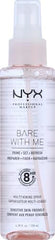 NYX Bare With Me brume rafraîchissante pour peau prête et maquillage fixé.
