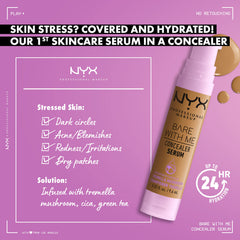 Nyx Bare With Me Concealer Serum: application rapide pour un teint unifié.