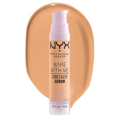 NYX Bare With Me Serum-Concealer, flacon hydratant offrant un fini naturel.