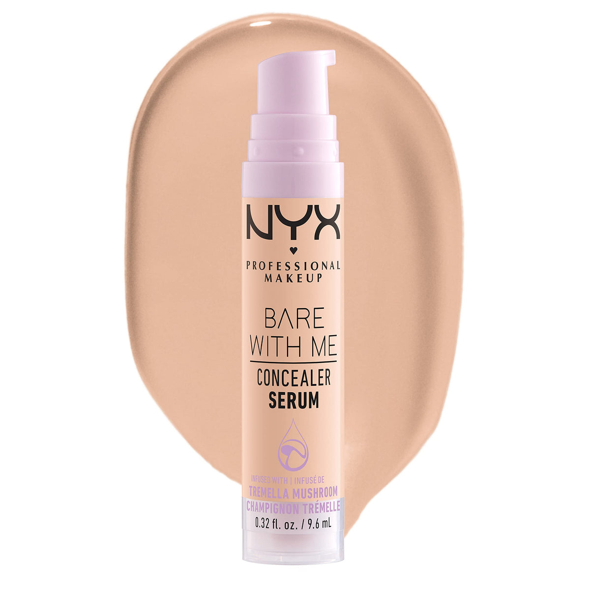 NYX Bare With Me Concealer Serum — Flacon élégant pour une hydratation durable.