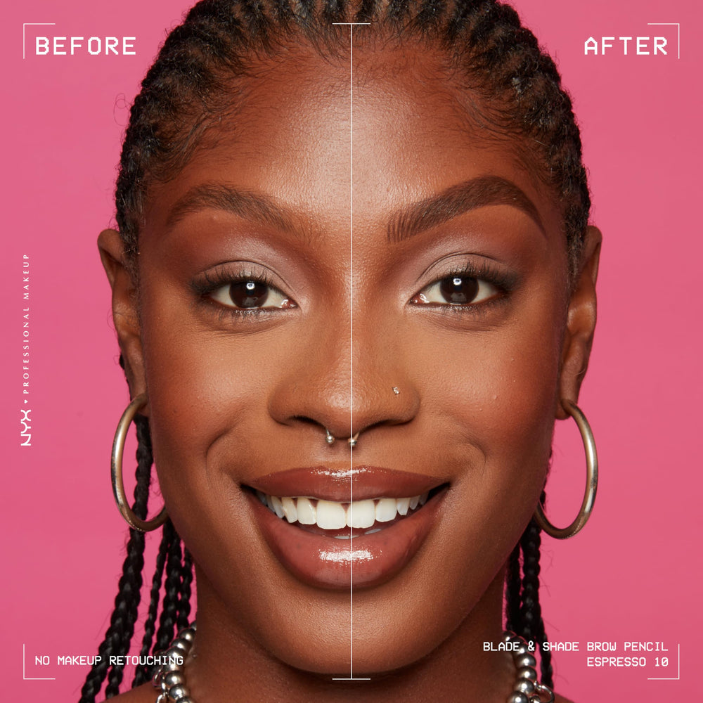 NYX Blade & Shade Sourcils : trait fin et poils réalistes.