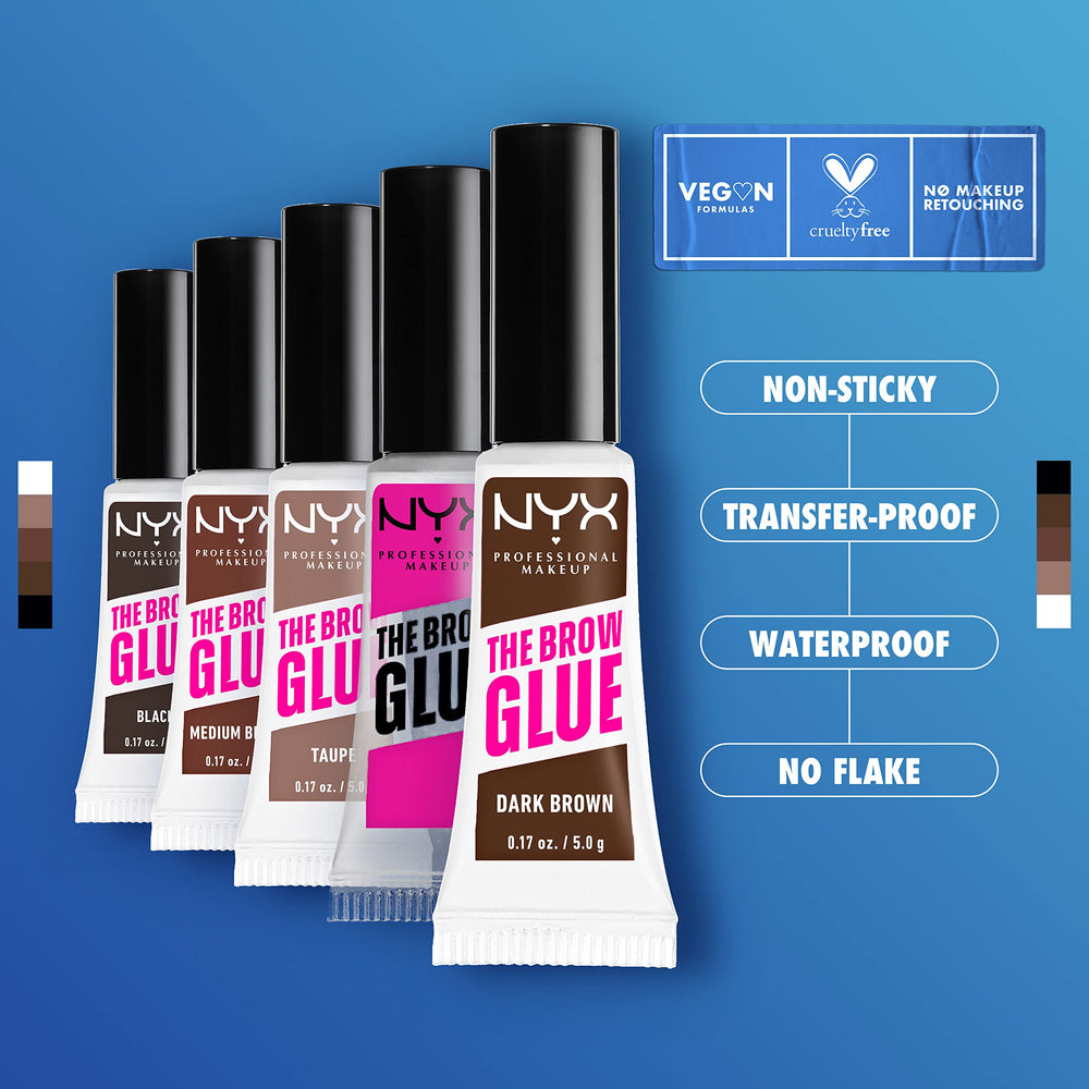 Nyx Brow Glue assure un maintien jusqu'à 16 heures.