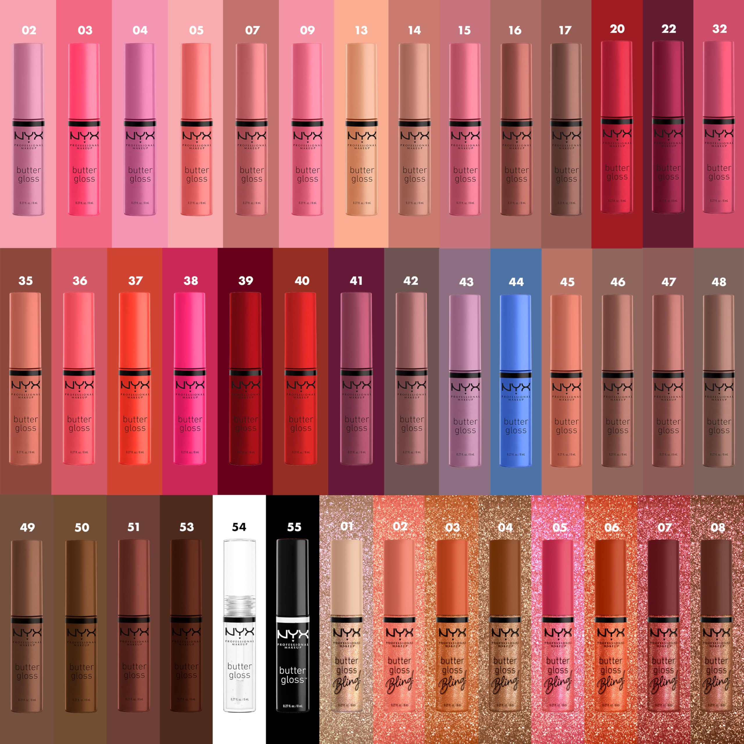 NYX Butter Gloss Sugar Glass est non testé sur animaux.