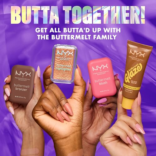 NYX Buttermelt Highlighter look quotidien lumineux.