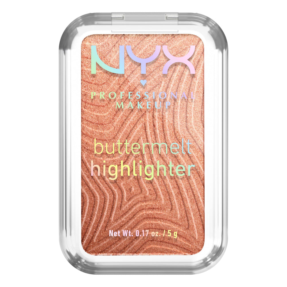 NYX Buttermelt Highlighter offre une lueur bronze sur les pommettes.