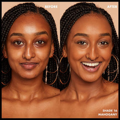 Rendu mat sur le visage sans brillance