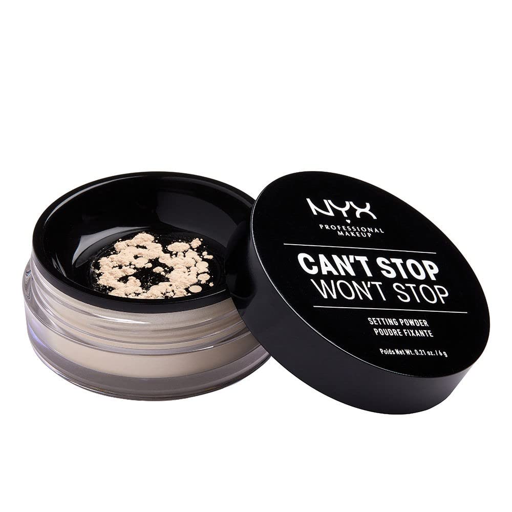 NYX Poudre libre clair-matte Can't Stop Won't Stop, fini mat et contrôle durable de l'huile