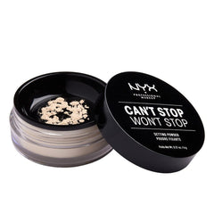 NYX Poudre libre clair-matte Can't Stop Won't Stop, fini mat et contrôle durable de l'huile