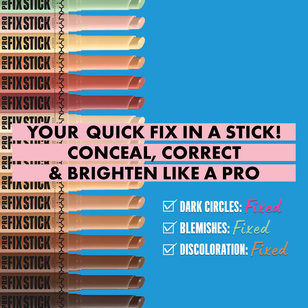 Nyx correcteur-stick Vanille : neutralise rougeurs et éclaircit les zones.