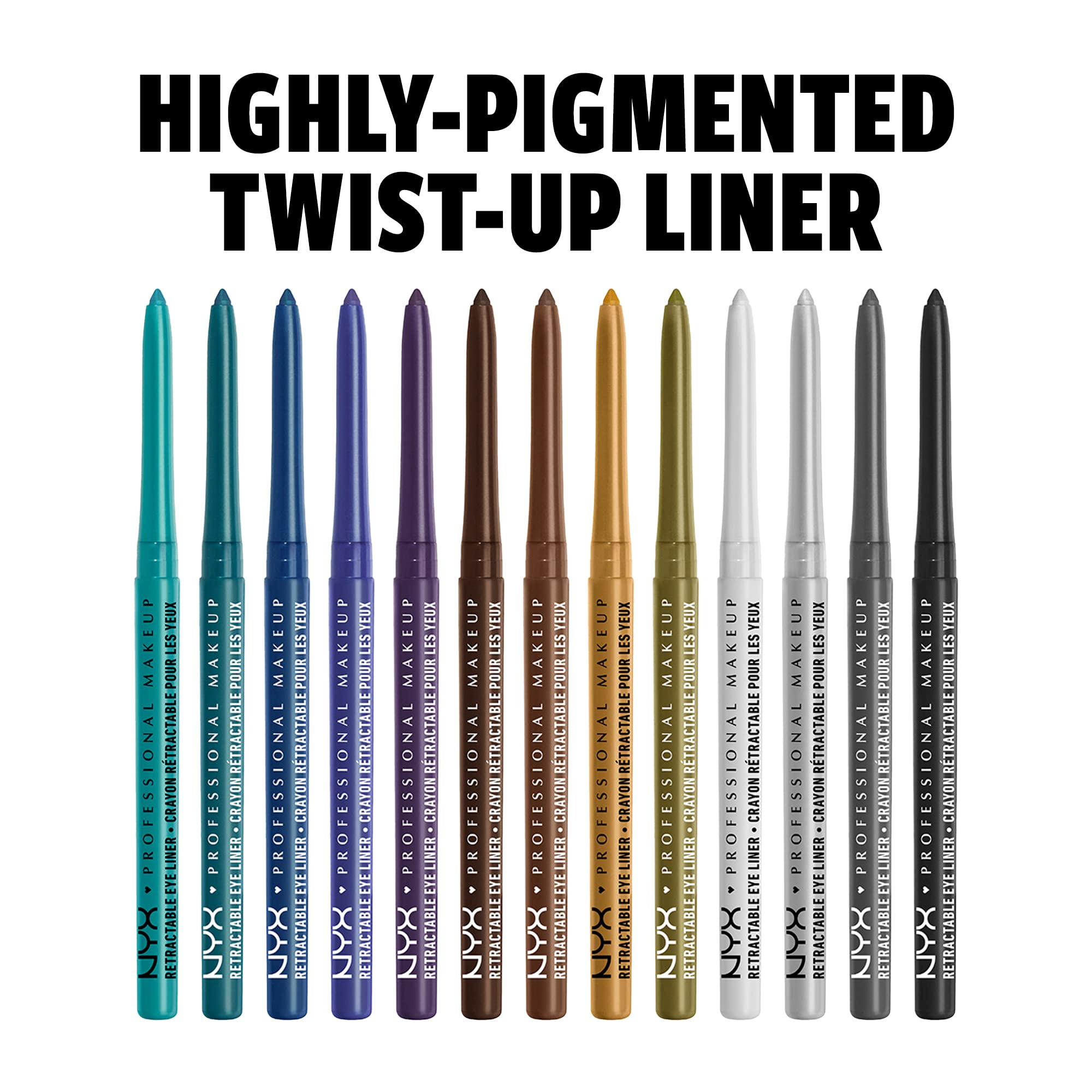 NYX PROFESSIONAL MAKEUP crayon yeux mécanique violet, trace précise en un seul passage.