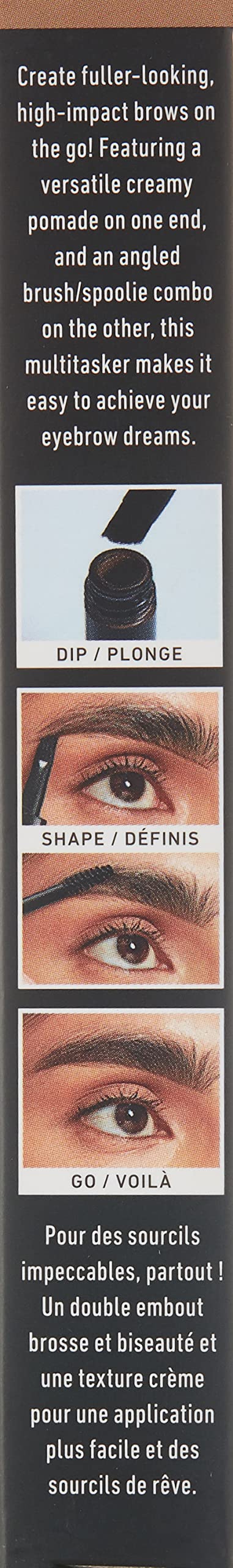NYX Dip Shape Go Brow pomade apporte pigmentation intense et couleur durable.