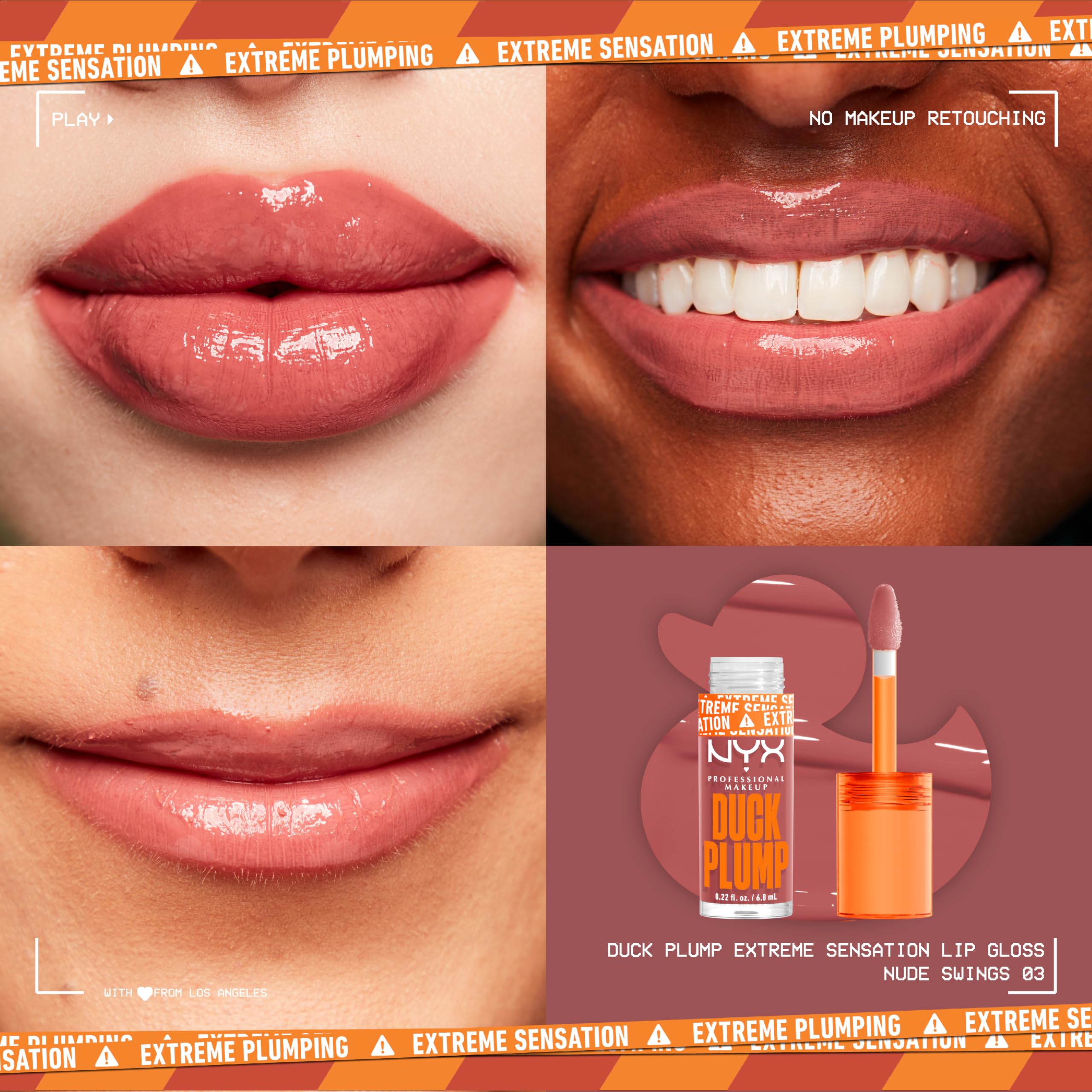 NYX Duck Plump Gloss: brillance intense et couleur pigmentée en une seule application.