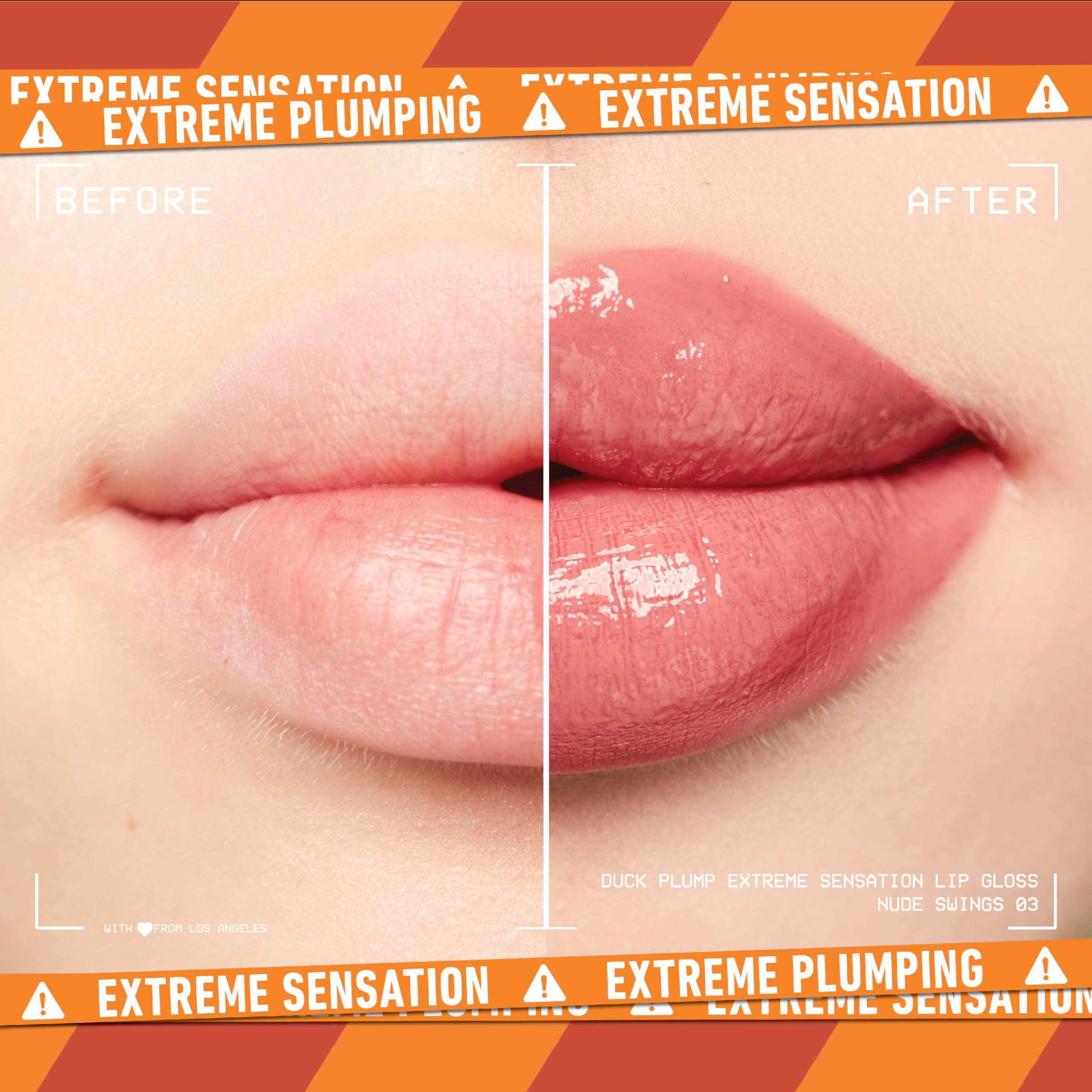 NYX Duck Plump Gloss: sensation gingembre épicé pour lèvres repulpées.