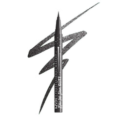 NYX Epic Ink Glitz trait liquide pailleté Graphite Glitz pour un éclat durable.