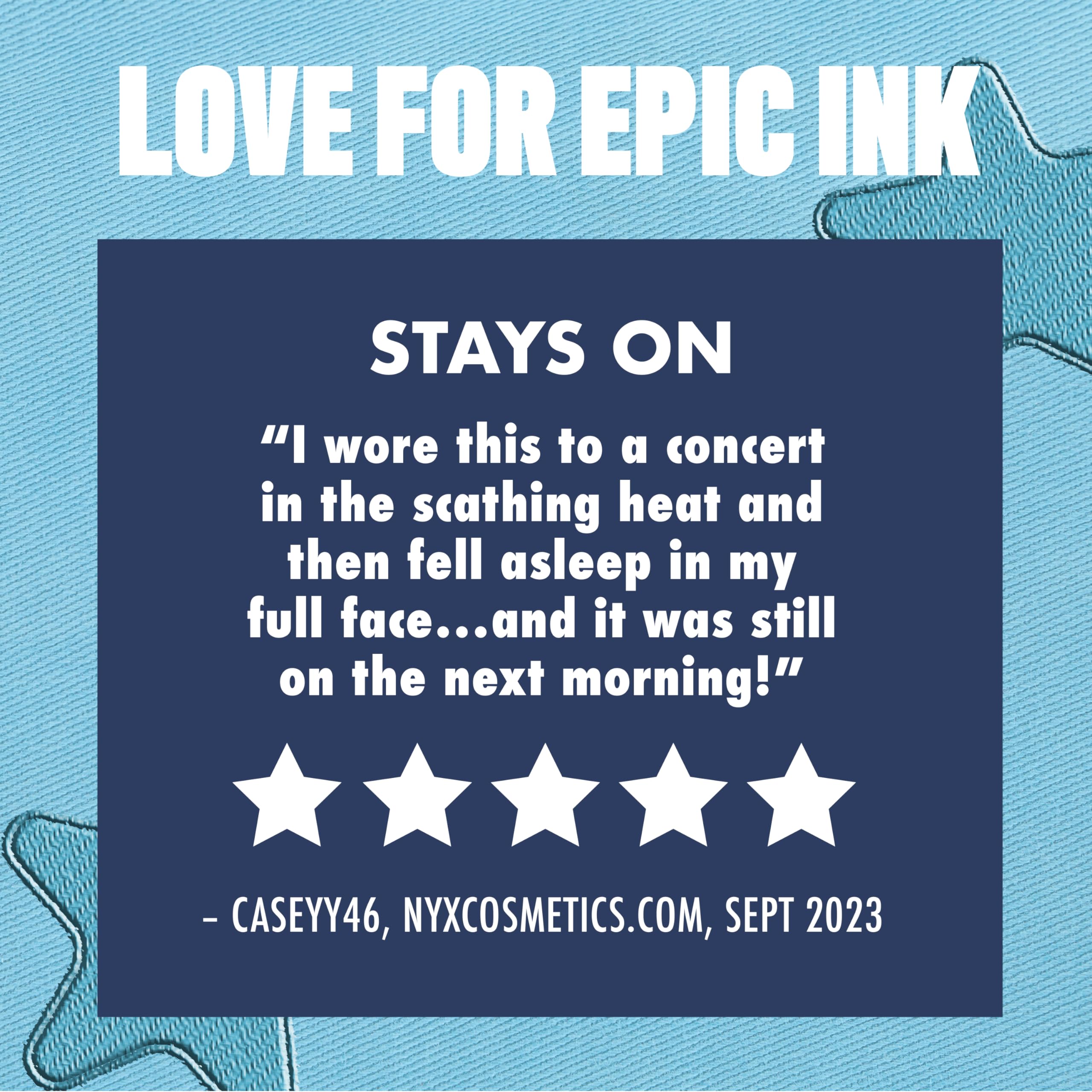 NYX Epic Ink Liner emballage compact et pratique dans le sac