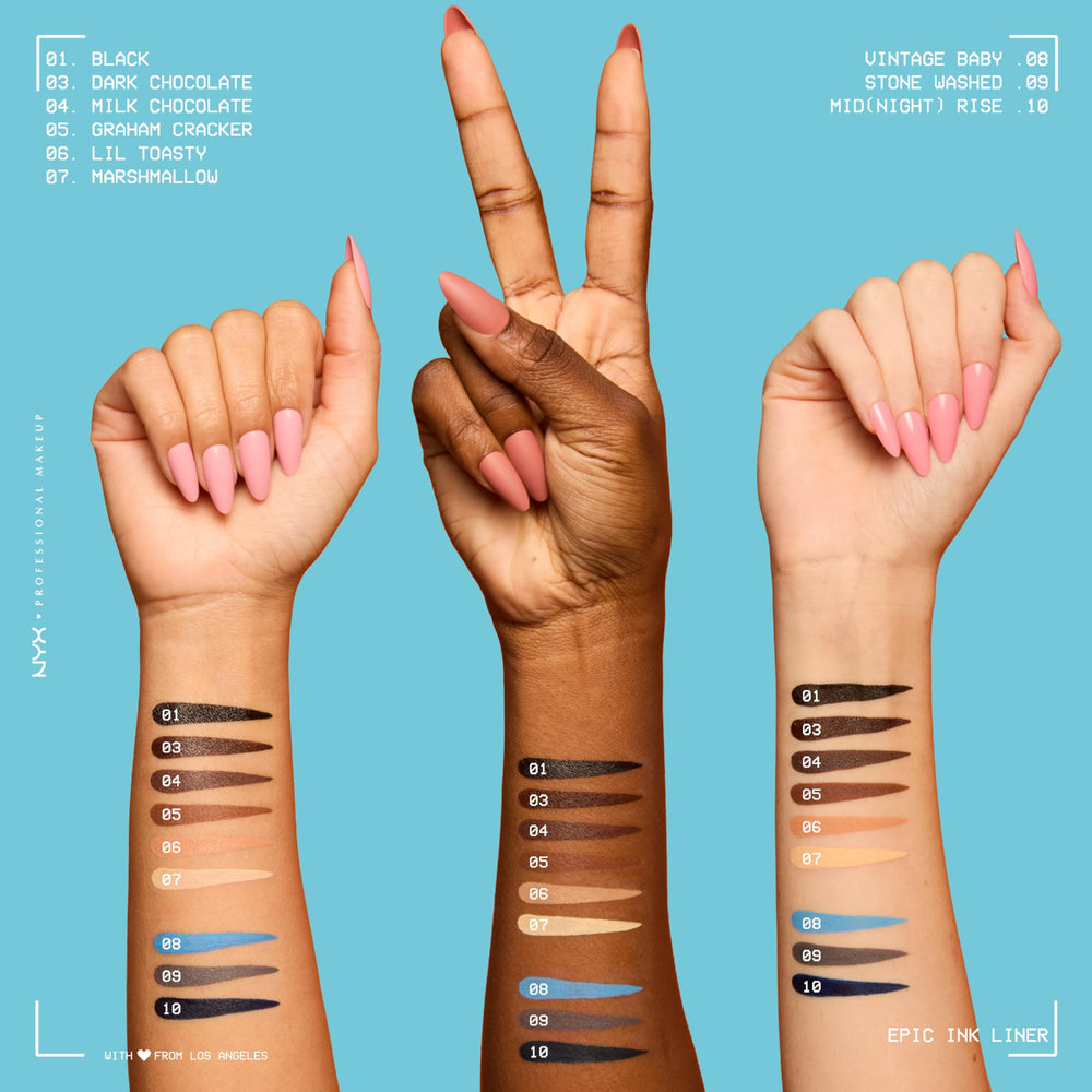 NYX Epic Ink Liner finition mate et tenue longue durée