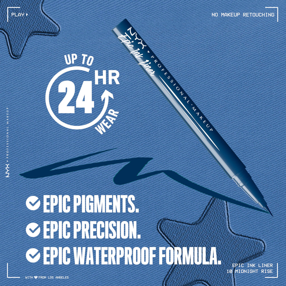 NYX Epic Ink Liner pointe ultra précise pour traits nets