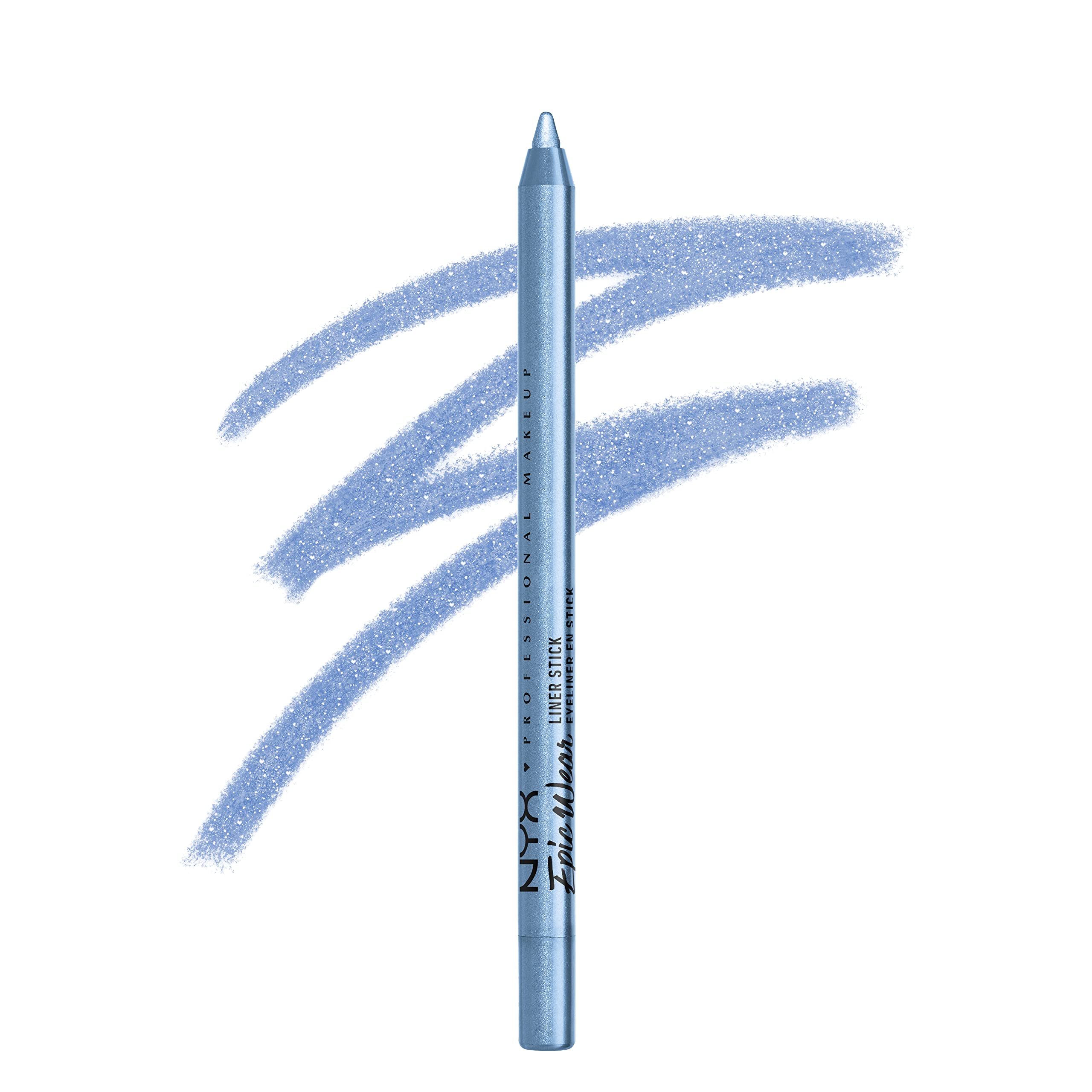 NYX Epic Wear Liner Stick Chill Blue, crayon yeux, couleur vive et longue tenue