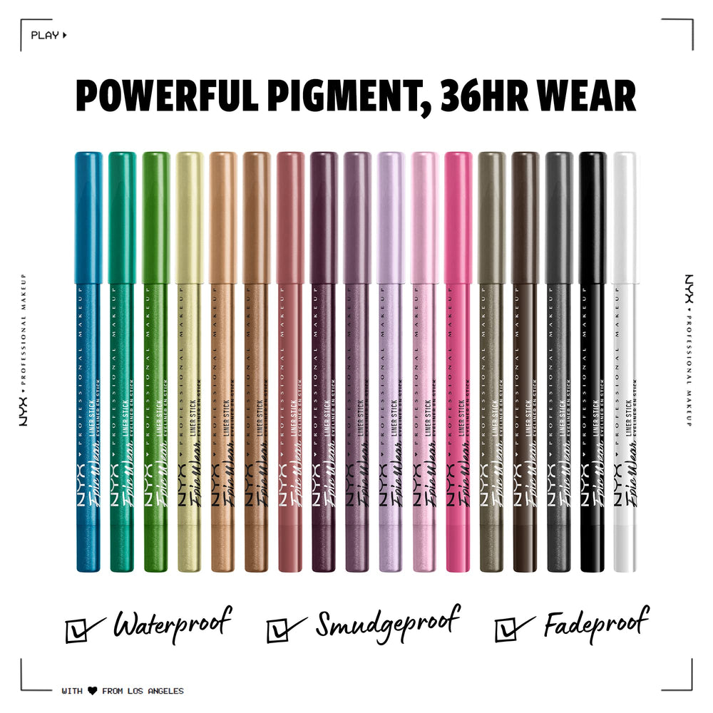 Swatch du Epic Wear Stick Chill Blue montrant la teinte blue métallique