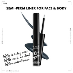 Liner NYX Epic Wear imperméable et finition mate sans bavures.