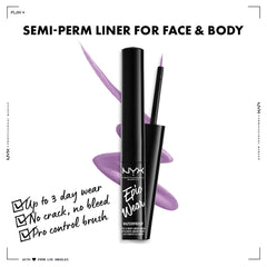 Nyx Epic Wear Lilas – swatch sur peau, couleur riche et mate