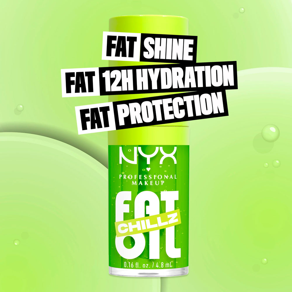 NYX Fat Oil Chillz Kiwi Freeze – hydratation jusqu'à 12 heures grâce aux huiles.