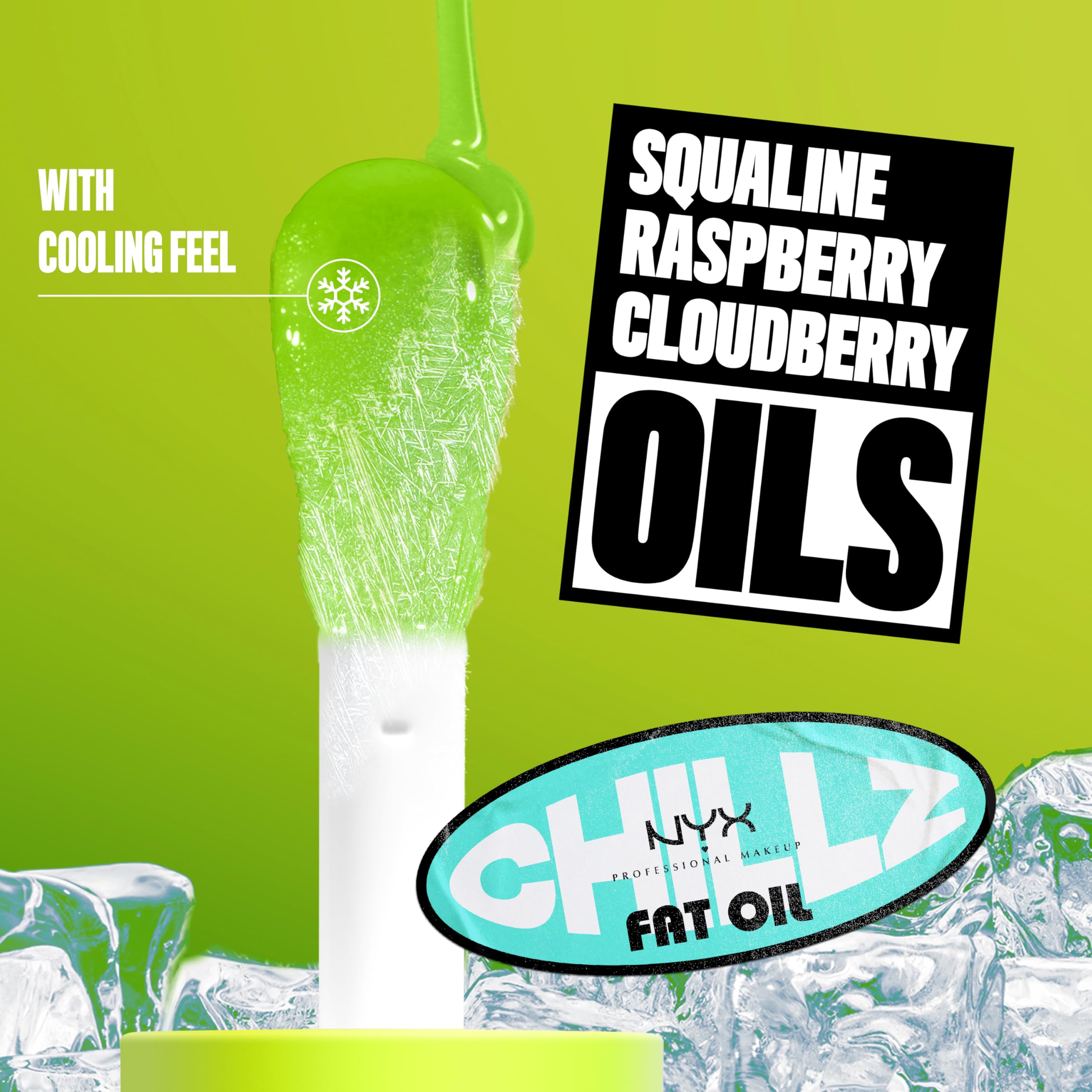 NYX Fat Oil Chillz Kiwi Freeze – texture non collante et confort durable.