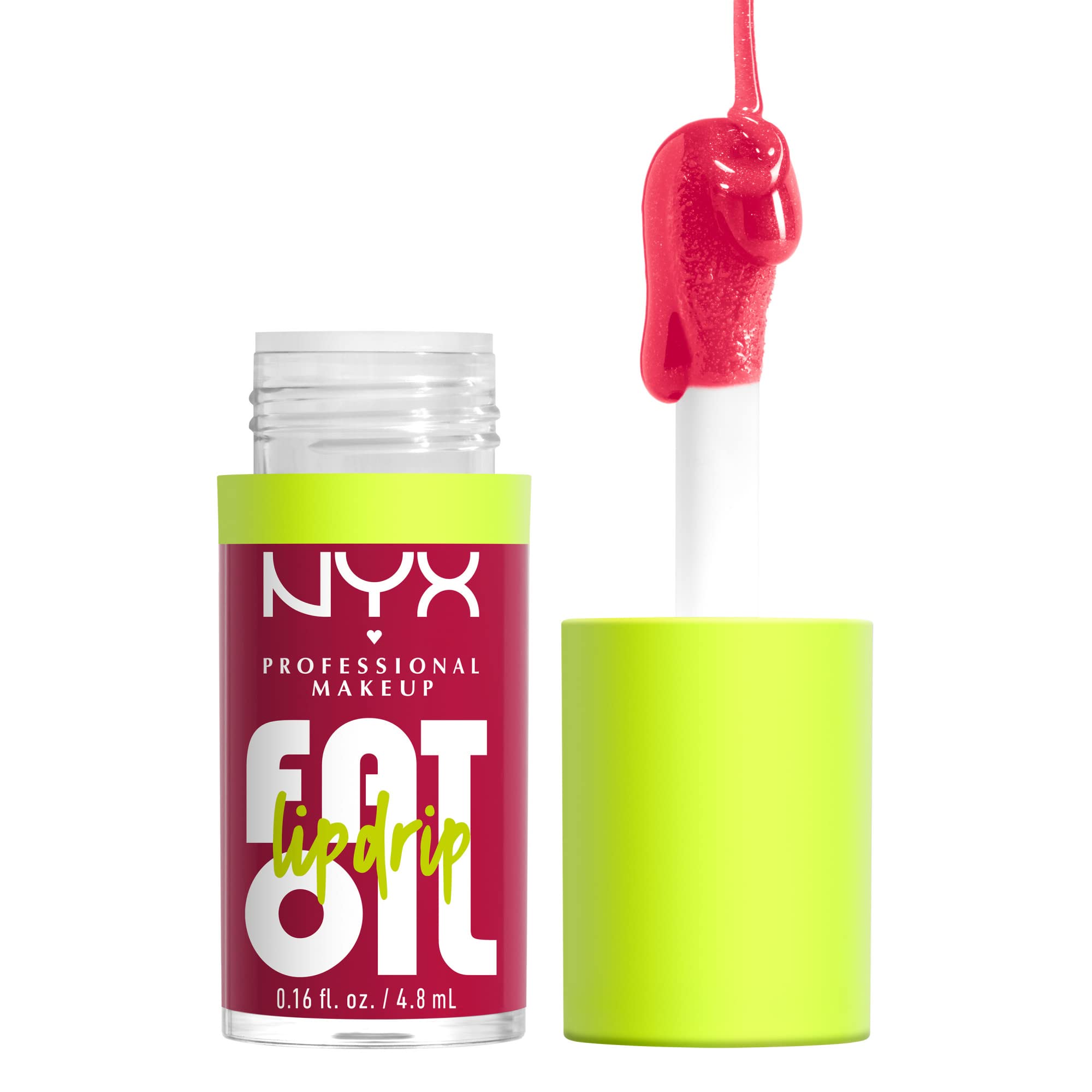 NYX Fat Oil Lip Drip offre une brillance rose nude et hydratation durable.