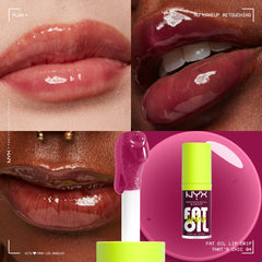 NYX Fat Oil Lip Drip sur les lèvres offre une teinte légère et lumineuse