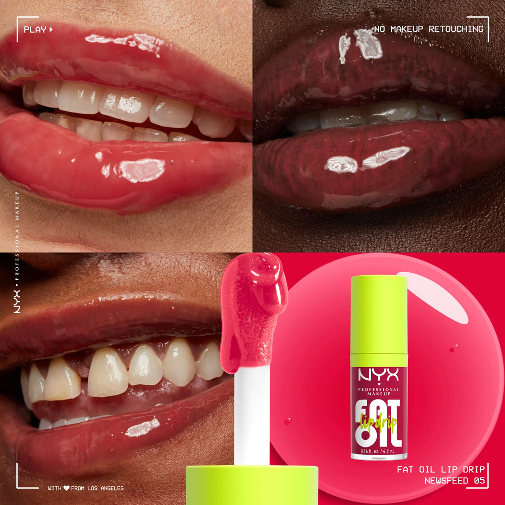 Texture légère et hydratation jusqu'à 12 heures avec NYX Fat Oil Lip Drip.