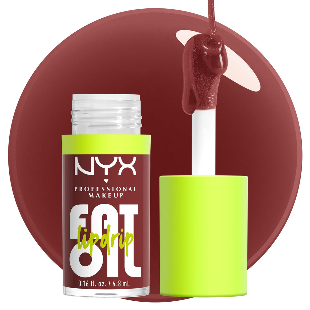 NYX Fat Oil Lip Drip en rose fonce offre une hydratation durable