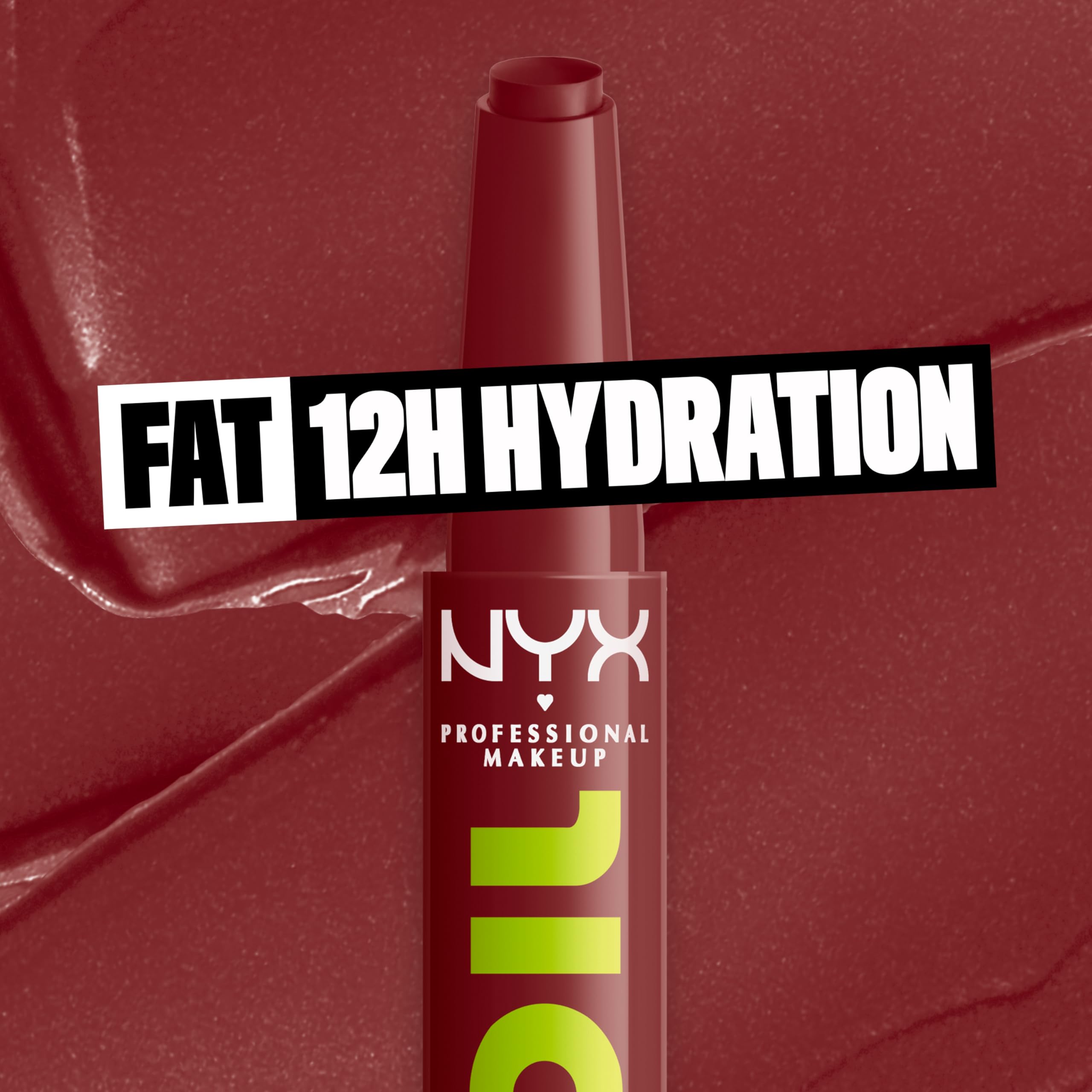 NYX Fat Oil Slick Click — hydratation longue durée pour les lèvres.