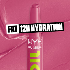 Rendu pigmenté et brillant avec NYX Fat Oil Slick Click.