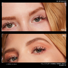 NYX Fill & Fluff texture cireuse et pigmentée pour un fini durable.