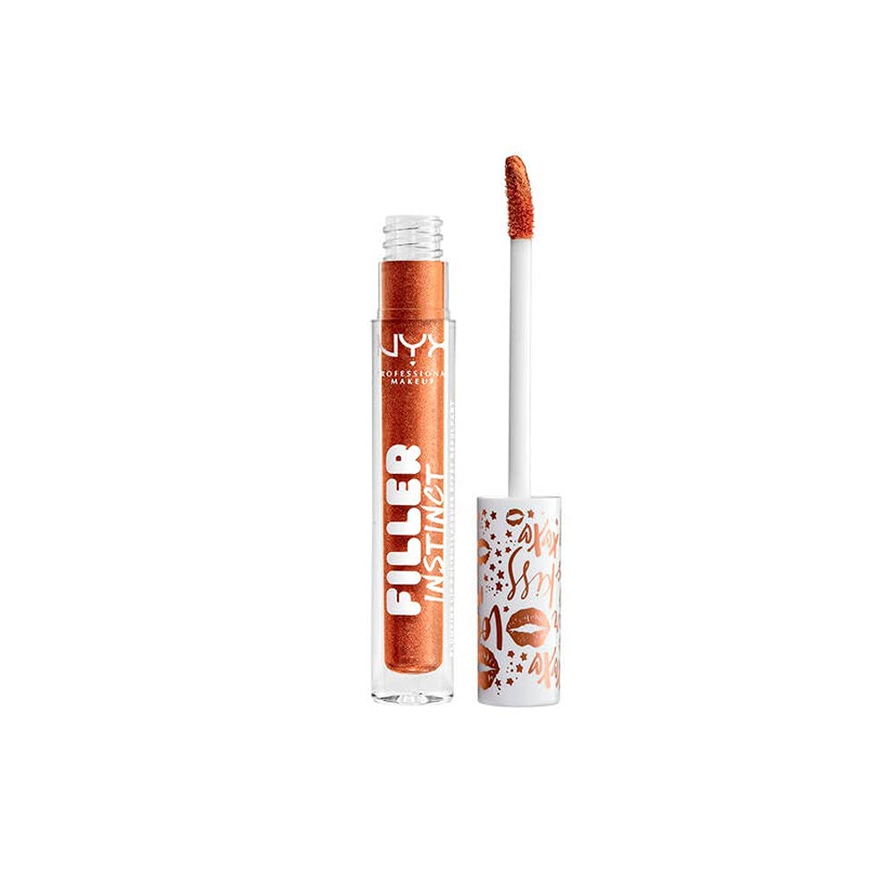 NYX Filler Instinct Levres Plump – New Money Cuivre Doré, gloss repulpant et lumineux.