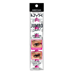 NYX Jumbo Lash trace feutre pigment intense et longue tenue pour un regard volumineux.