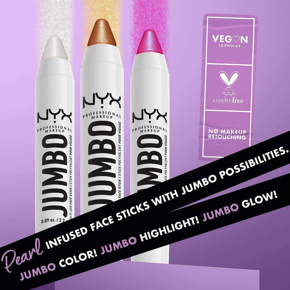 NYX Jumbo Dorée offre un éclat prêt pour la caméra sur le teint.