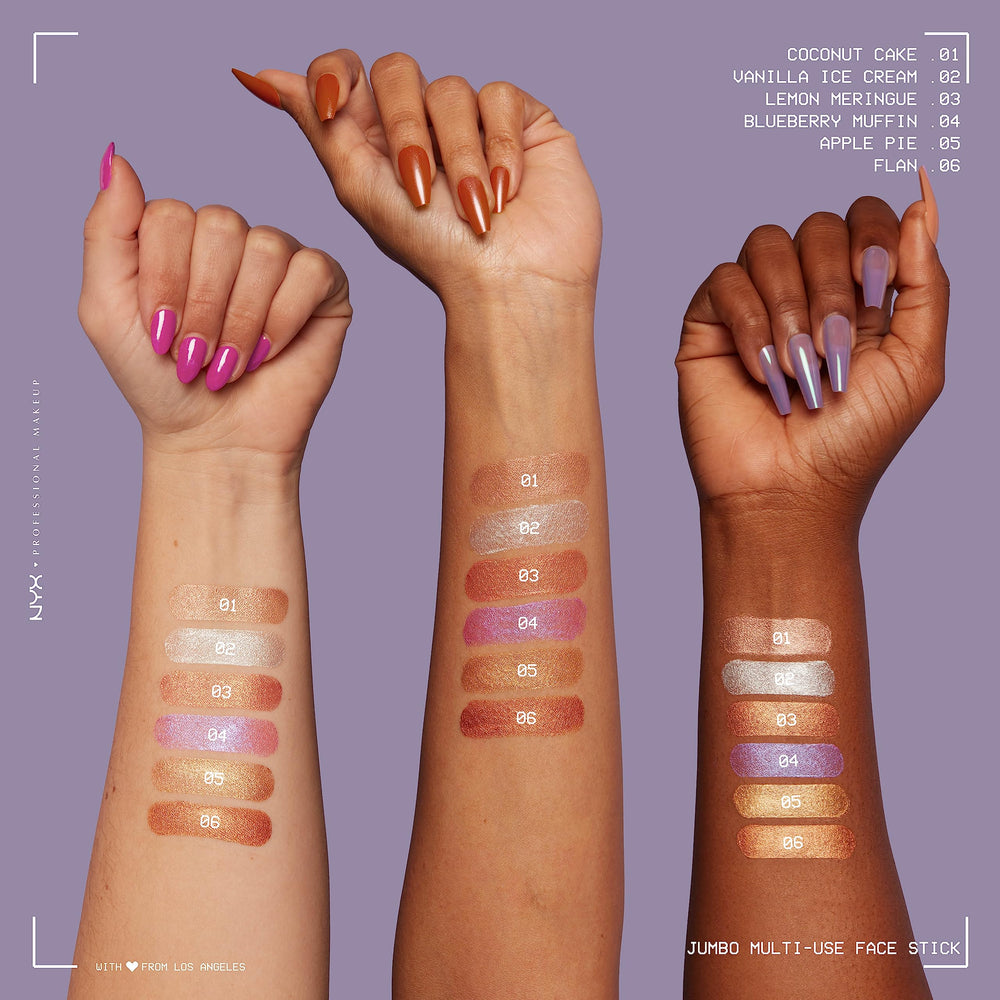 NYX Jumbo Dorée retouches rapides sur les pommettes tout au long de la journée.