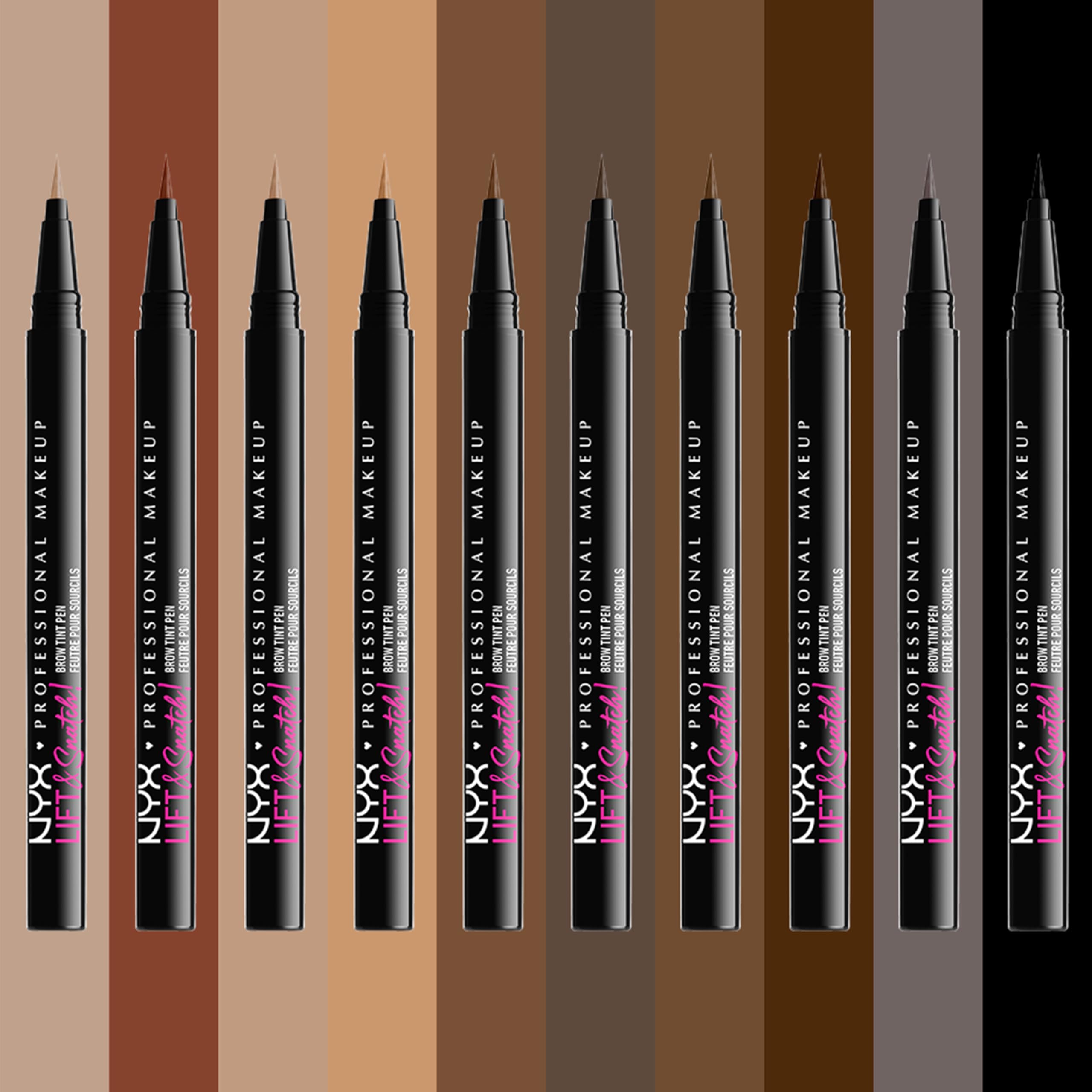 Remplissage ciblé des zones clairsemées avec le stylo NYX Espresso.