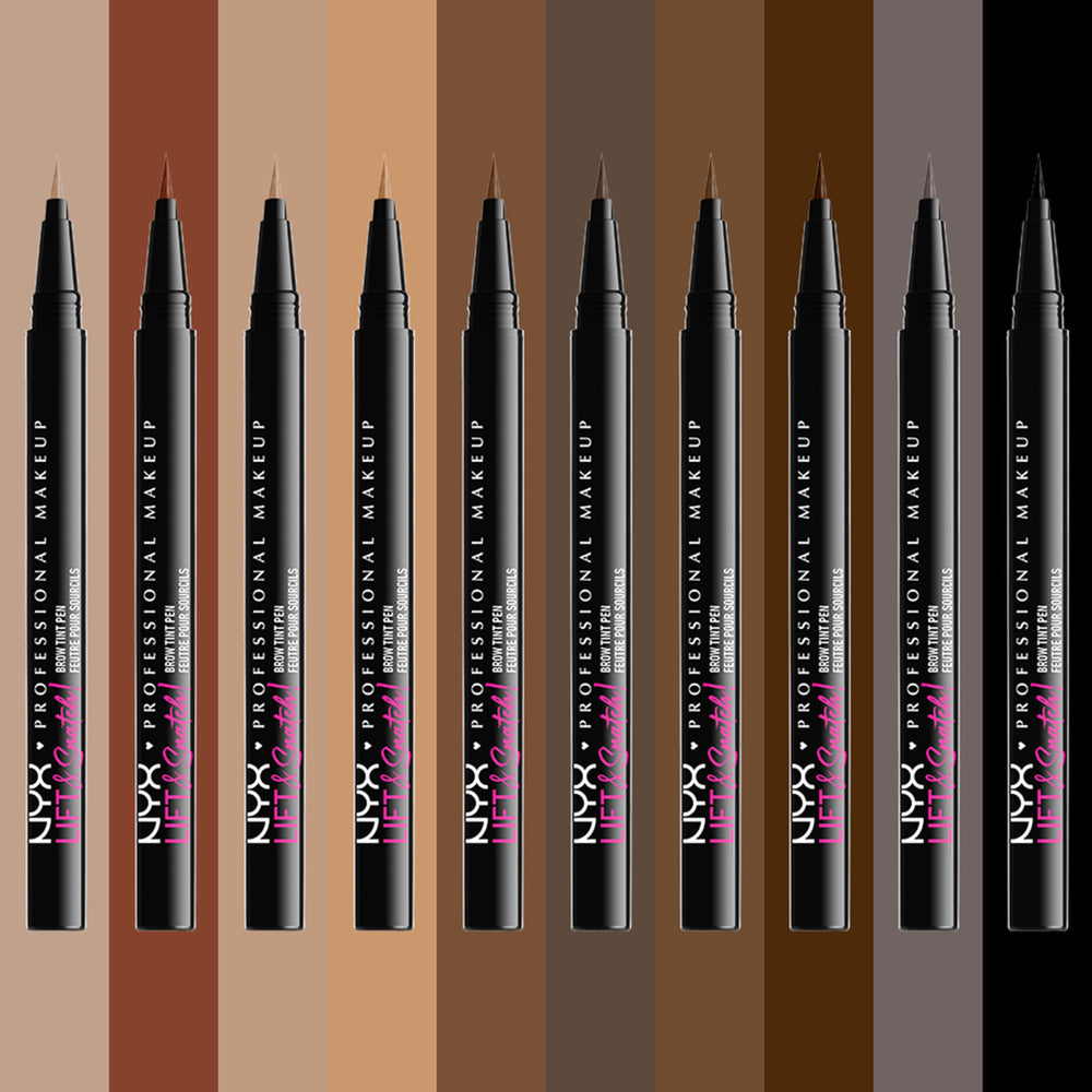 Remplissage ciblé des zones clairsemées avec le stylo NYX Espresso.