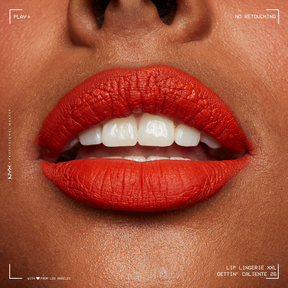 NYX Lip Lingerie XXL Matte, longue tenue jusqu'à 16 heures sans transfert.