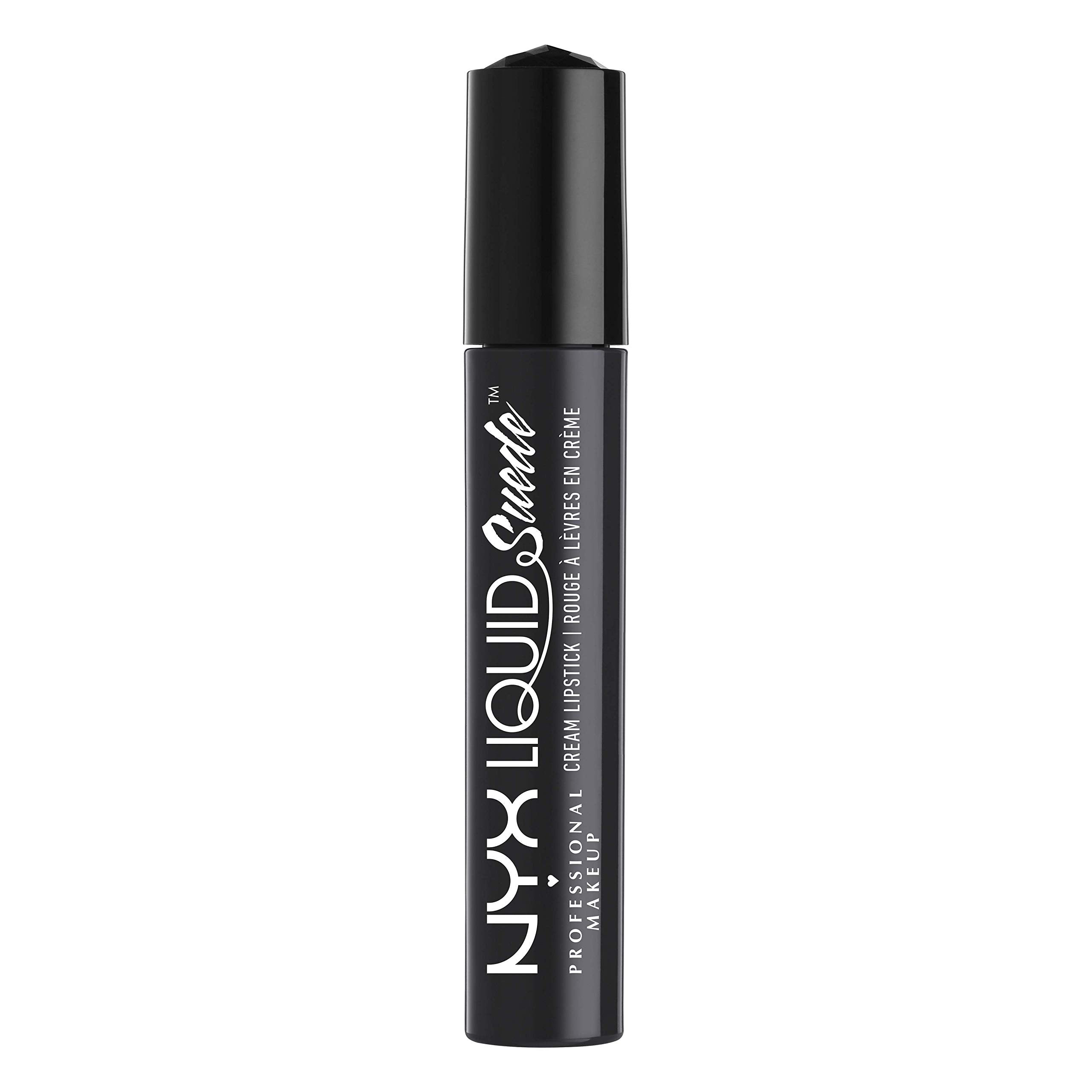NYX Liquid Suede Alien-échantillon-couleur: échantillon couleur noir velouté pour tester la teinte.