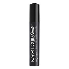 NYX Liquid Suede Alien-échantillon-couleur: échantillon couleur noir velouté pour tester la teinte.